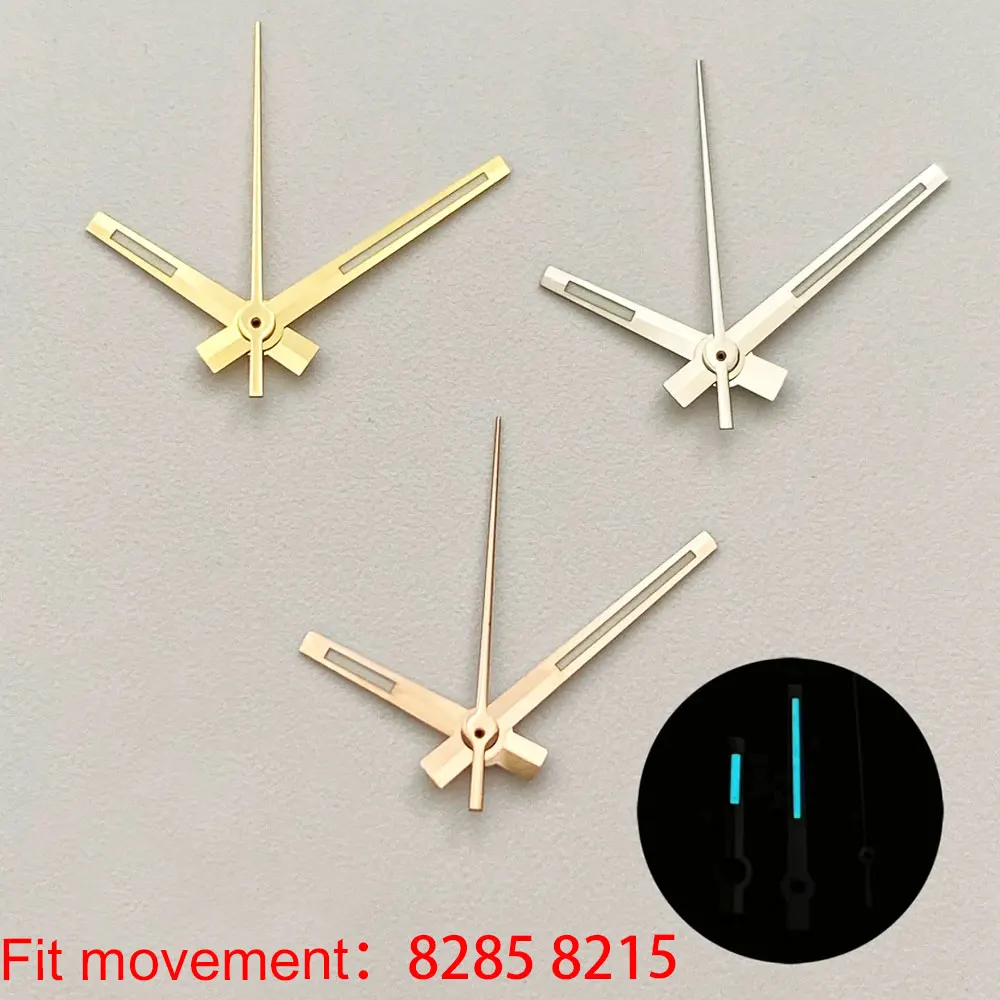 8mm * 12mm * 12.5mm Datejust Watch Hands Rose Gold Slider Blue for Miyota 8285 8215 Automatic Mechanical Movement BWG9