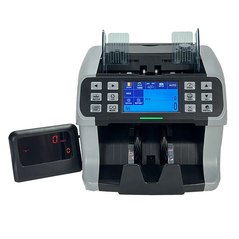 

2026 SELL XD-770P Banknote Detector Counter 800-1200 Pcs/min Speed 400-500 Notes Hopper for Multi-Currency Mixed Denomination De