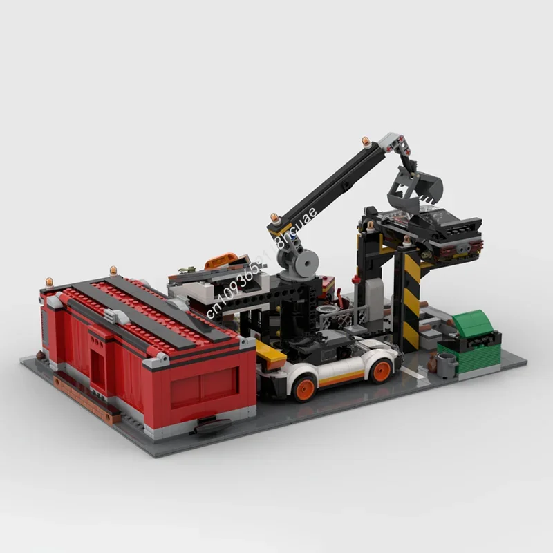 407pcs MOC Modular Scrapyard Display Set Modulared Model Building Blocks Christmas Gifts Construction Toy DIY Idea Kids Birthday