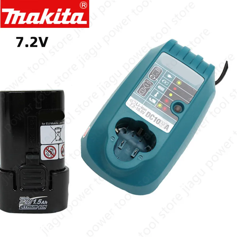 

7.2V Battery BL0715 Charger DC10WA for Makita DF012DSE DF012DZ TD020D TD022D TD022DSE DF012D DF010 012 TD021 TD022 7010 BL7010
