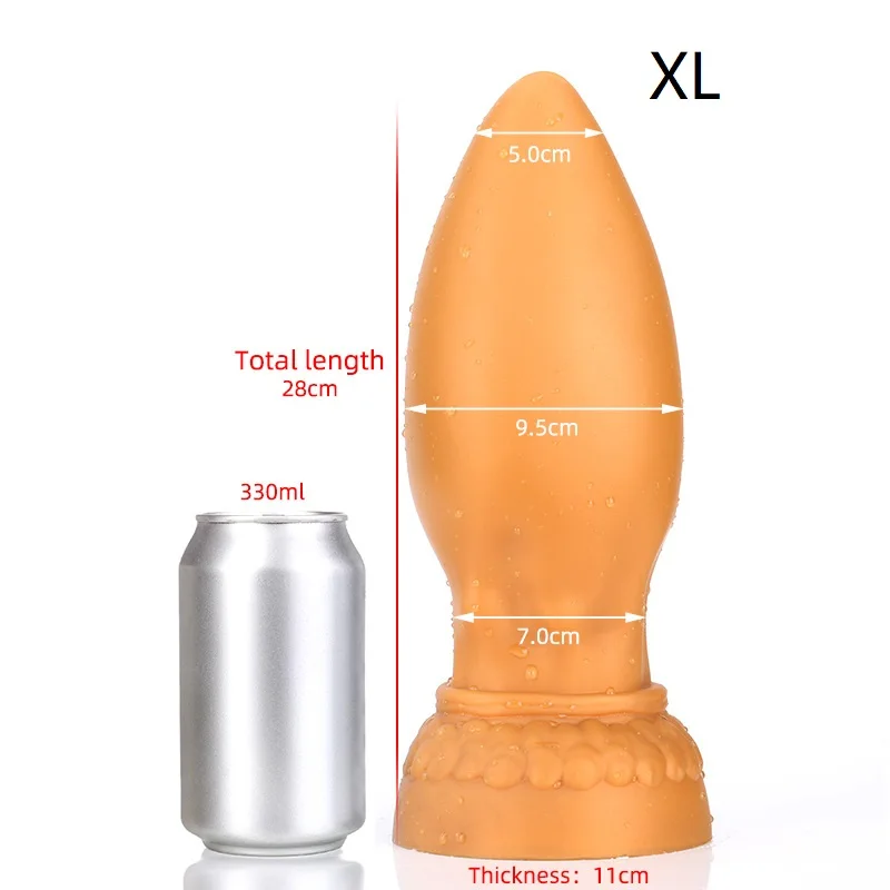 Super Huge Liquid Silicone Anal Plug Big Dildo ButtPlug Prostate Massager Vagina Anus Expansion Sex Toys Product For Men Gay