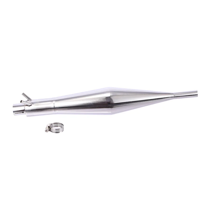 Tuyau silencieux de moteur marin en acier inoxydable L360mm pour moteur marin à gaz Zenoah 26CC pour bateau Rc