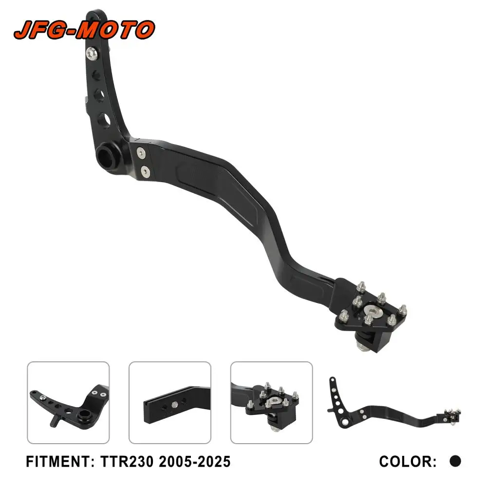 

Brake Pedal Lever Foot Pedal Shifter Brake Tip Motorcycle Accessories For YAMAHA TTR 230 2005-2025 TTR230 Dirt Pit Bike Aluminum
