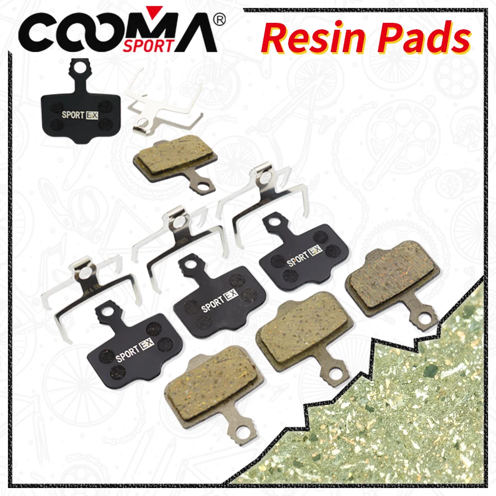 4 Pairs Bicycle Disc Brake Pads for Avid Elixir R/CR/CR-MAG/E1/3/5/7/9 Sram X0 XX DB1/3/5 Dualtron Thunder, Sport EX Class