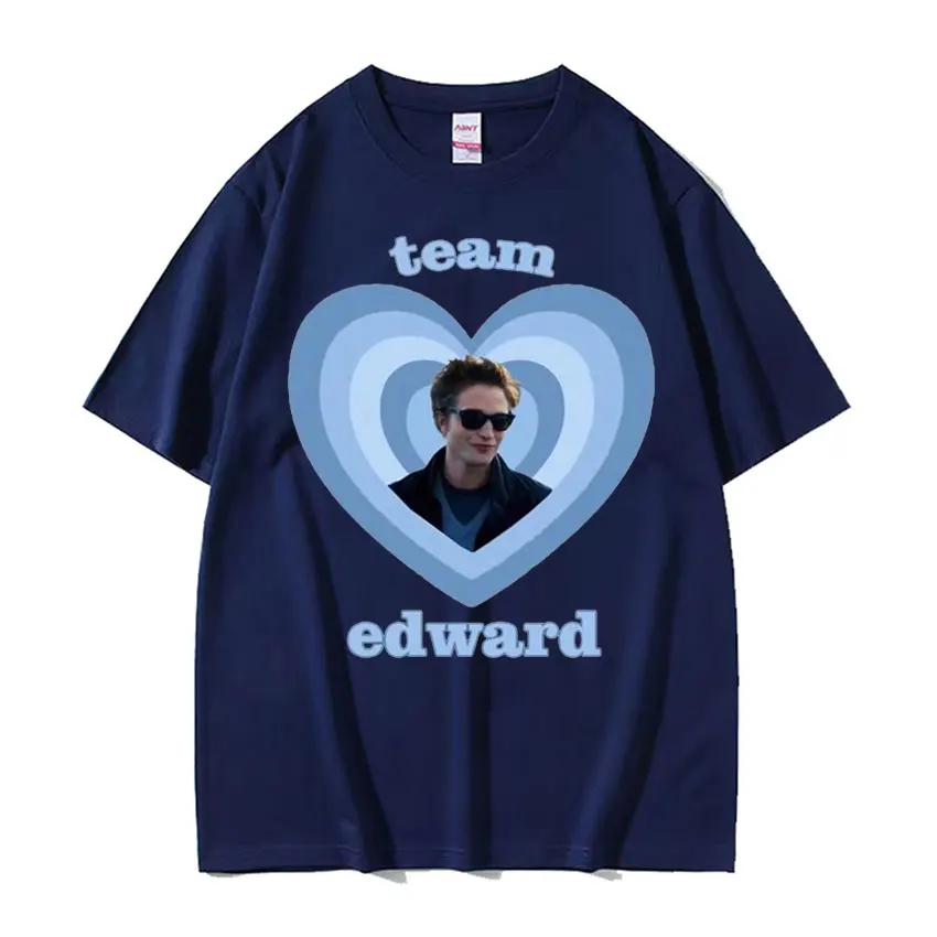 Twilight Team Edward Cullen Printed T-shirts Men Women Fashion Retro Short Sleeve T Shirt Casual  Cotton T-shirt Street wear