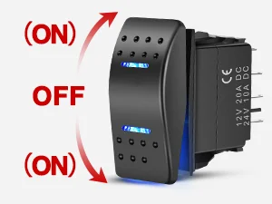 7PIN ON-OFF-ON Rocker Switch
