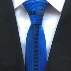 Men's Ties Jacquard Woven Neck Tie Unique Designer Panel Neckties Vertical Stripes Gravata