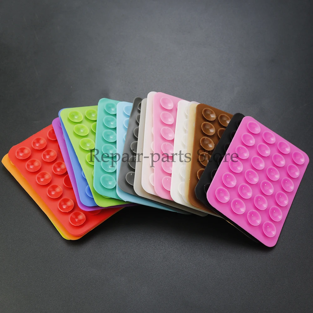 Ventosa de silicone espessada, 24 ventosas quadradas, ventosa para bagagem, tablet, celular, carregador universal, capa de couro