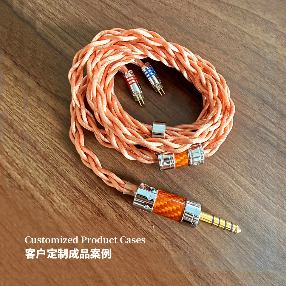 HAKUGEI Gaea litz occ copper 513 cores earphone cable 1.8mm