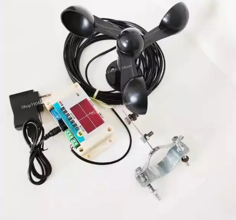 3ブレードタワークレーン風速計usb-5v風速アラーム0-30m-s、2-12ギア付き、屋外リフティング用