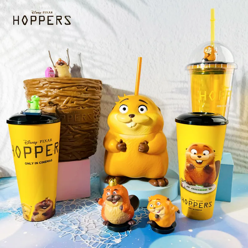 

2026 New Genuine Disney Hoppers Movie Merchandise Mabel Shaped Cup Lizard Tom Cup Cute Design Cold Water Cup Toy Gift