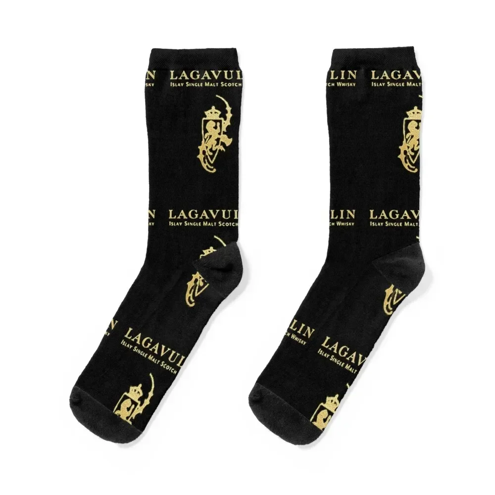 

Lagavulin whisky gift - Golden Logo Socks Lots Stockings funny gifts happy Woman Socks Men's