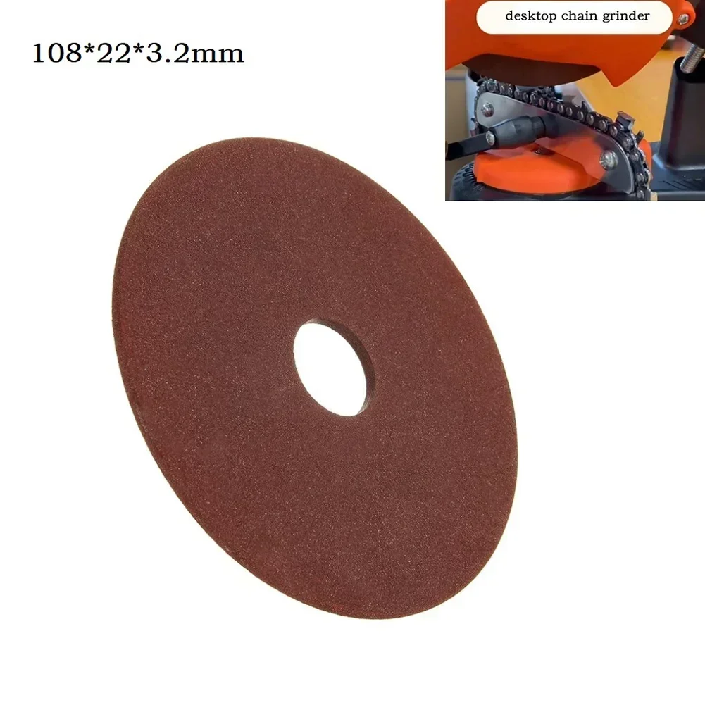 Chainsaw Grinding Disc 108x3.2x22mm For Chainsaw Sharpener For Cutting For Polishing 3/8\