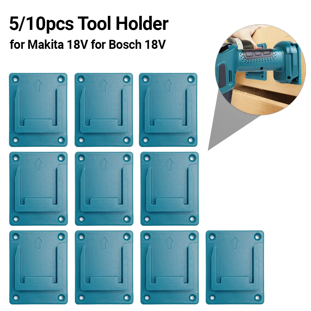 5/10pack for Makita 18V for Bosch 18V Tool Holder Drill Tools Holder Wall Mount Storage Bracket for Machine Display Stand