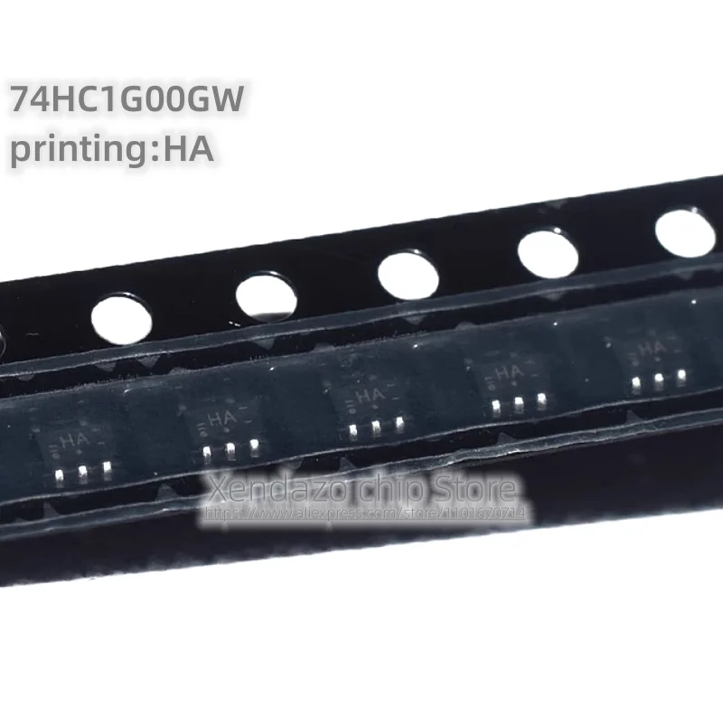 10pcs/lot 74HC1G00GW,125 74HC1G00GW Silk screen printing HA SOT-353 package Original genuine Logic chip