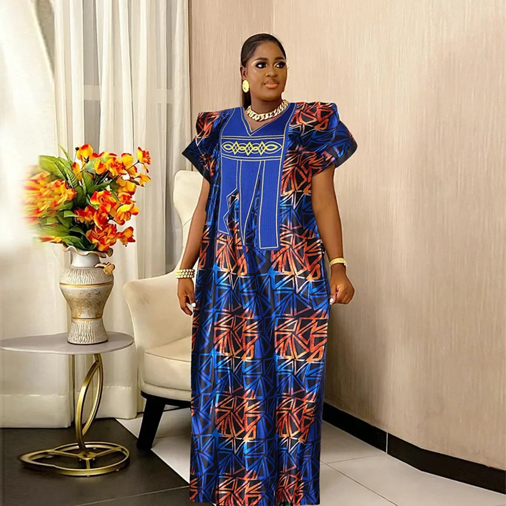 African Dresses for Women Traditional Africa Clothing Dashiki Ankara Outfits Gown Abayas Robe Muslim Kaftan Maxi Long Dress