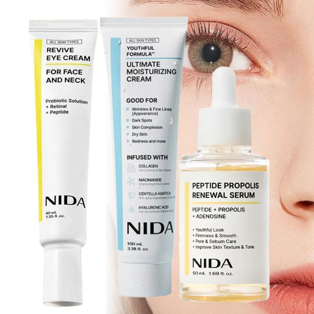 NIDA-suero hidratante para ojos, crema hidratante definitiva para uso diario, crema hidratante calmante para poros, esencia revitalizante antienvejecimiento