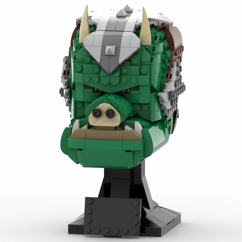 Moc 776pcs Star Battle Jabba's Gamorrean Guard Helmets Model Building Blocks Bricks Diy Education Assembly Toys for Kids Gifts