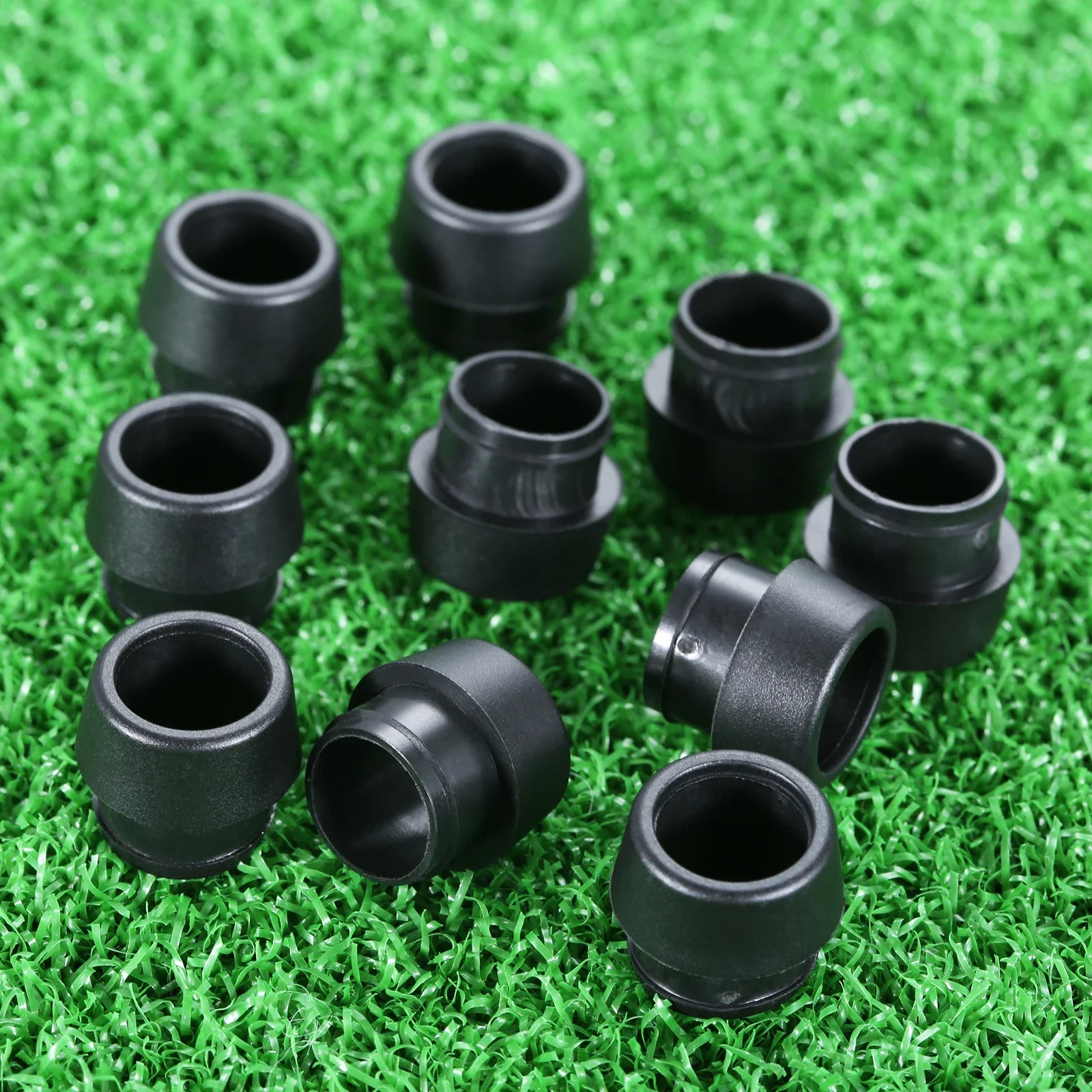 10Pcs Black Soft Plastic Golf Ferrules for Ping G410 G35 Shaft Sleeve Adapter Tip 0.335/0.350/0.370 Golf Club Shafts Accessories