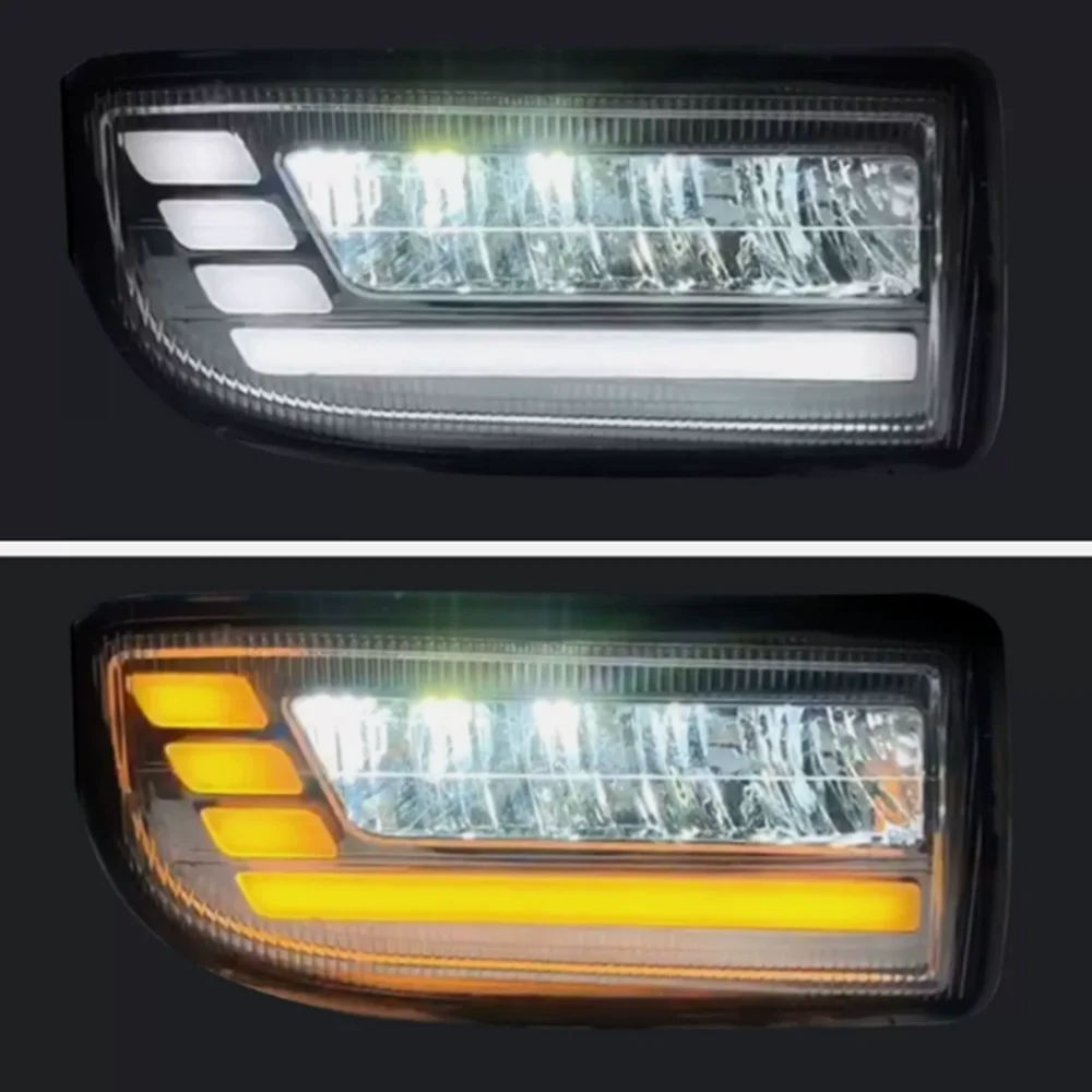 Daytime Running Light for Toyota Land Cruiser 4700 lc100 98-08 Front Fog light Stream Turn signal DRL Car Accessories