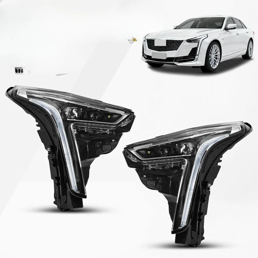 

For 2019-2022 Cadillac CT6 Full LED Headlight w/Cornering Lamp Left+Right Pair