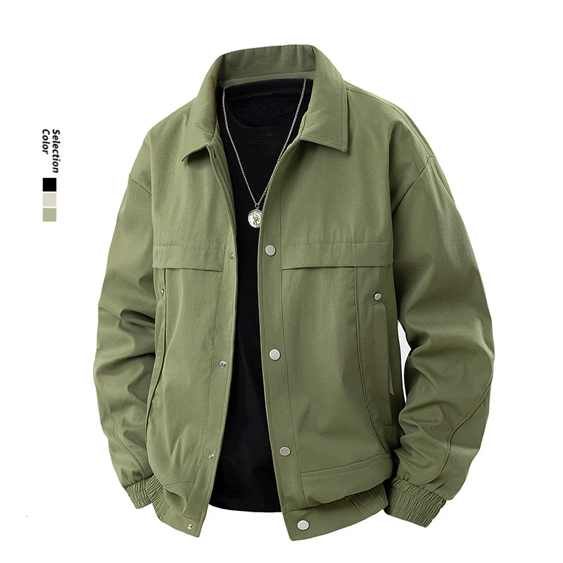 

Men's Jacket Winter Fashion Versatile Stylish Casual Vintage Lapel Oversized Relaxed Fit Workwear Coat Men's Clothing