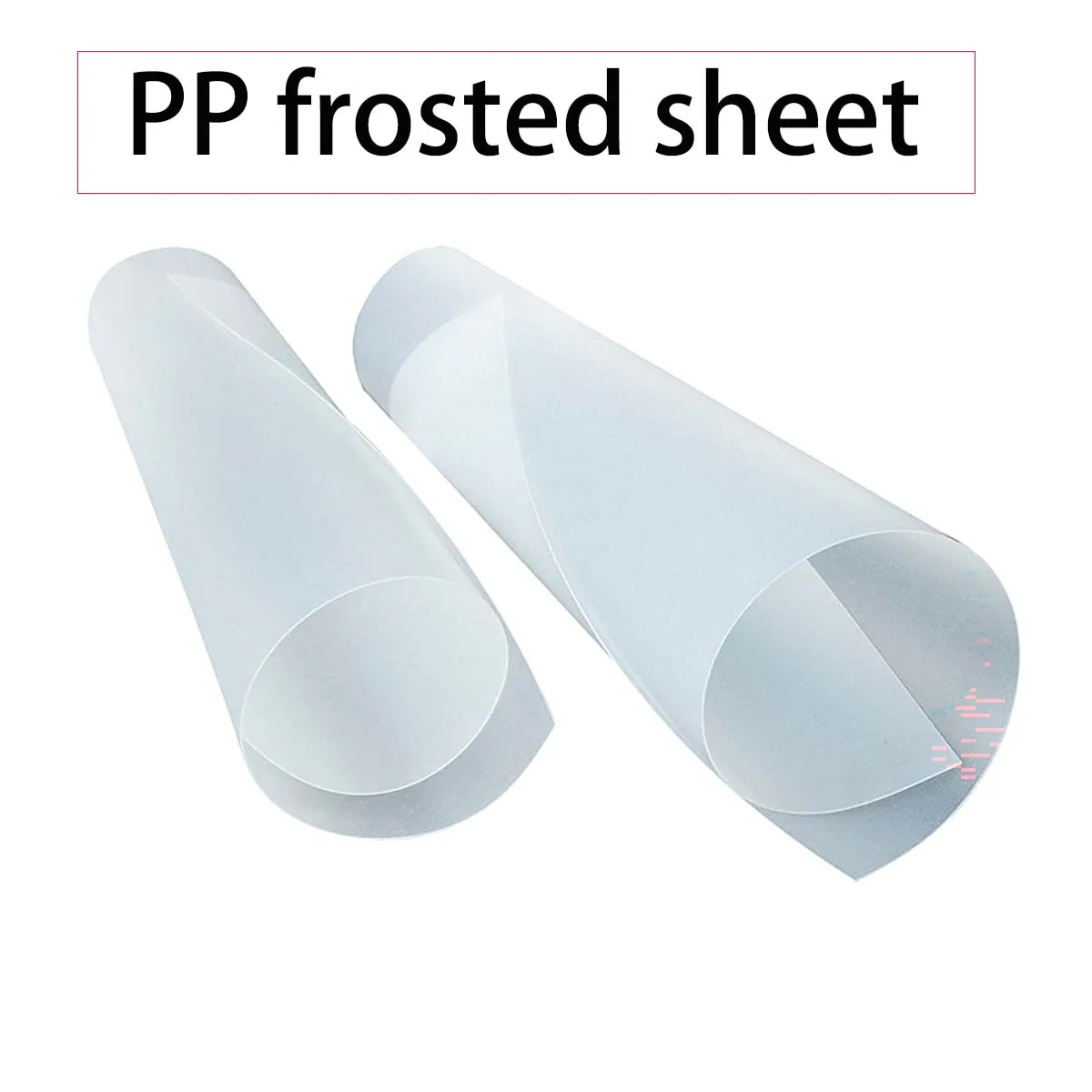 Black & White PP Matte Plastic Sheet, Translucent Shim Color PVC Film Custom Special Shape Cutting Service