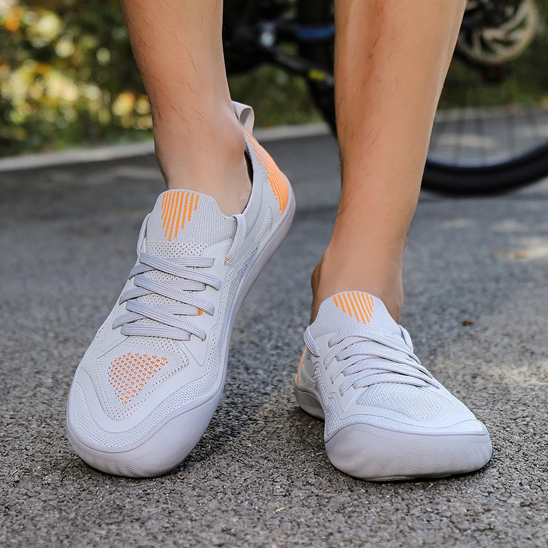 Summer Mesh Wide-Toe Walking Shoes Breathable soft sole Barefoot Men Shoes Men's Fitness Shoes Lightweight Sports Style Footwear