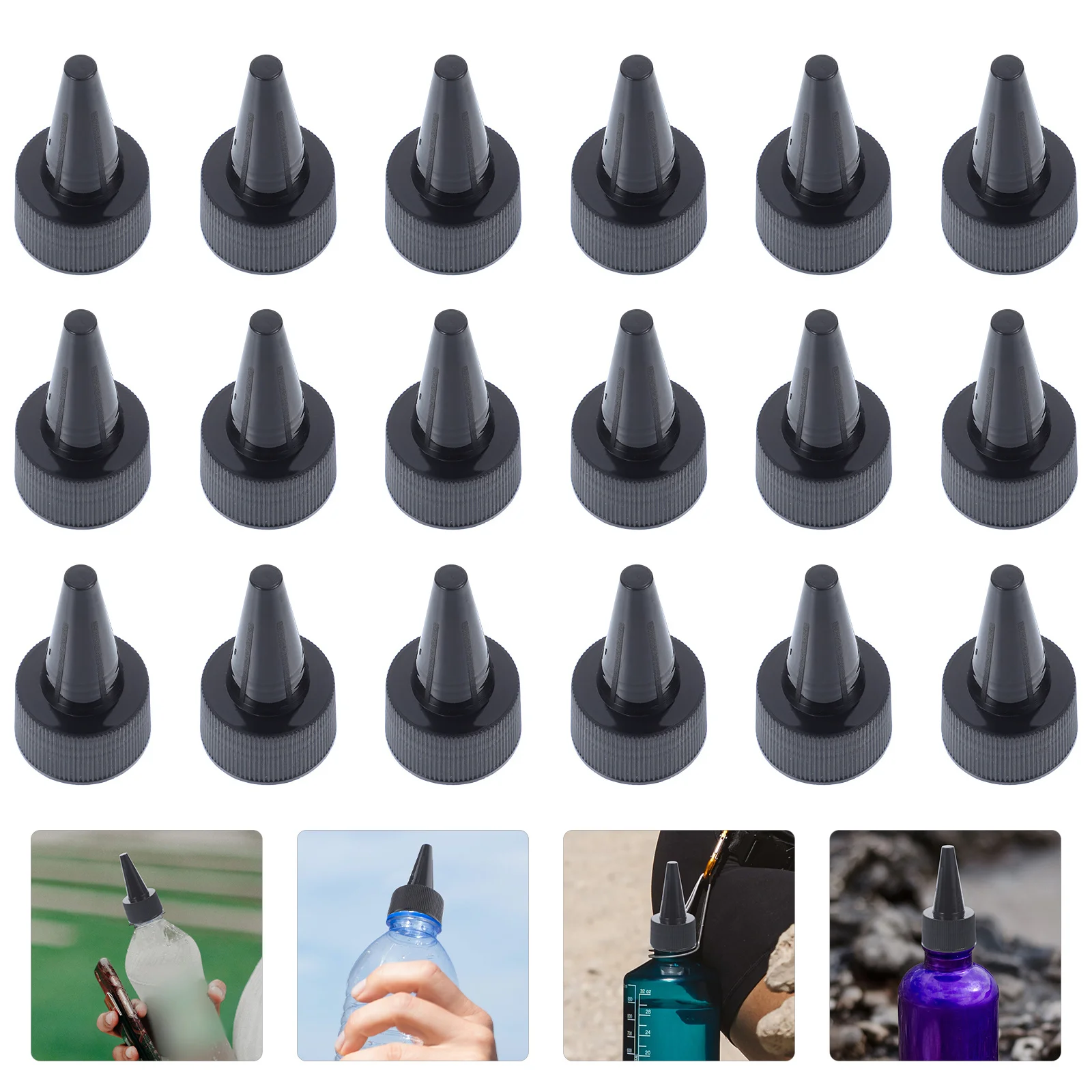 

50pcs Leak-Proof Replacement Lids Reusable Bottle Seal Replacement Caps For Home Dustproof Durable Modern Design Glass