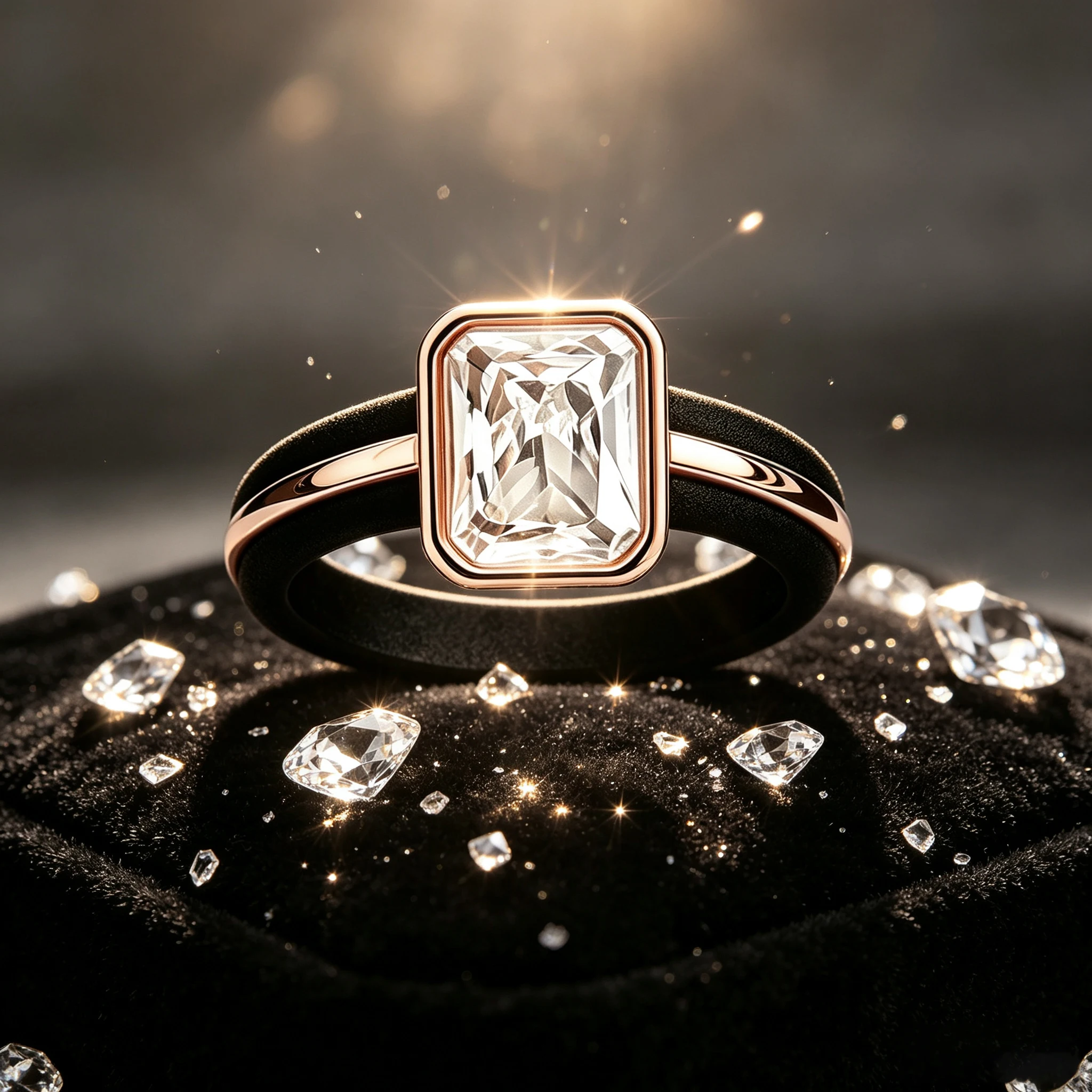 1pc 14K Golden Plated Black Silicone Ring; Hypoallergenic and Impact-Resistant, Suitable for Wearing During Outdoor Activities