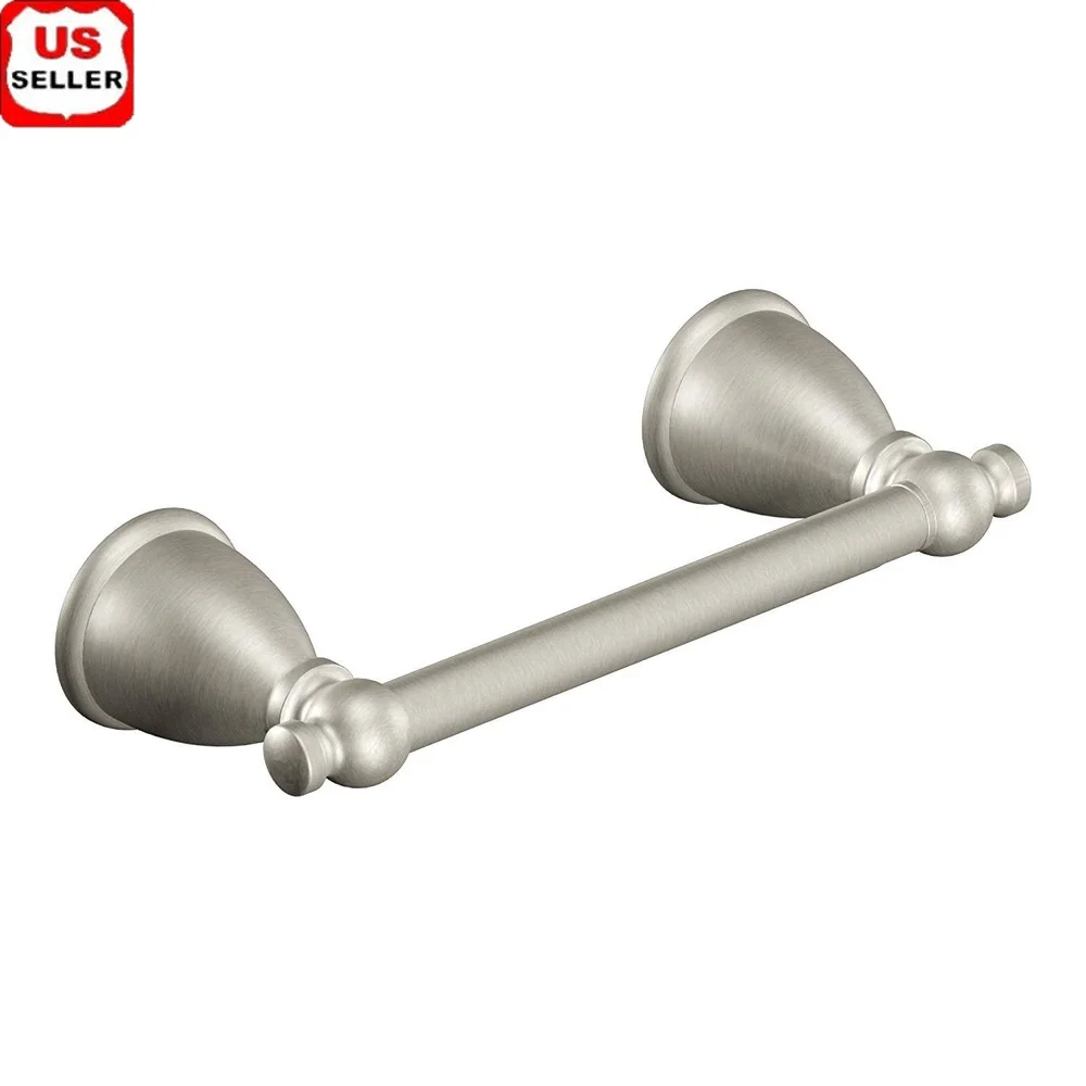 

Настенный держатель для бумаги, матовый никель, литой цинк, поворотный стержень, аксессуар для ванной комнаты, скрытый винтовой монтаж, одинарный рулонный держатель