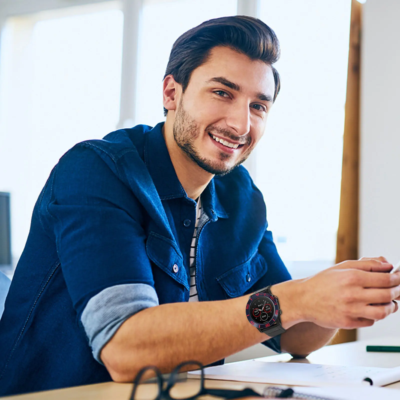 

1Pcs Metal Watch Ring Stainless Steel Watch Protective Ring for 5X Dust Scratch Drop Bump Protection Daily Sports