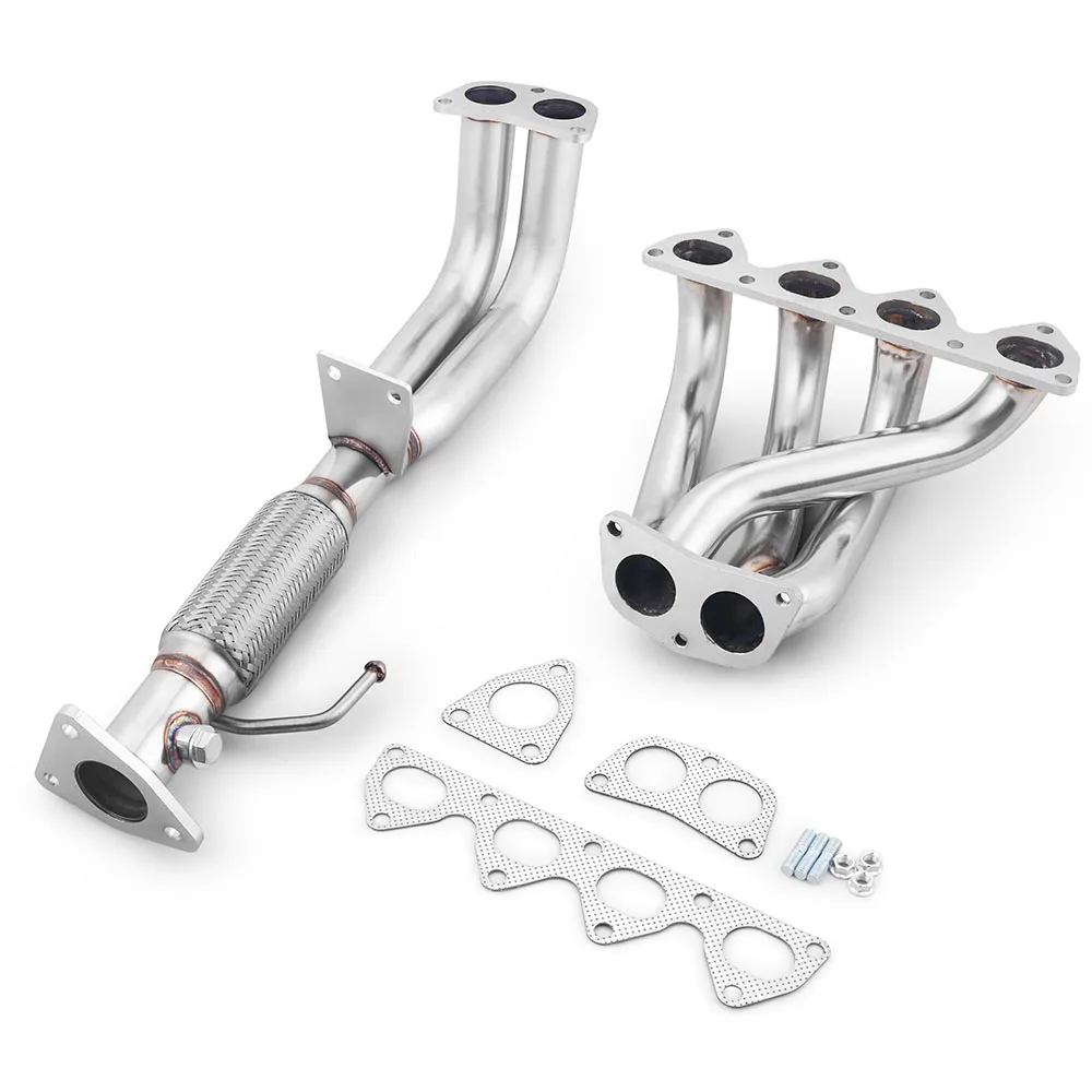 

Silver Exhaust Manifold Header Stainless Steel For Honda Prelude Non-SH Models 1997-2001