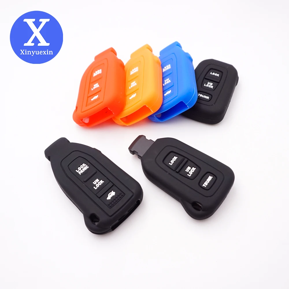 Xinyuexin Chiave Del Silicone Della Copertura Della Cassa Auto per il 2002-2006 Lexus LS430 Smart Prox Chiave A Distanza OEM Keyless Fob 3 pulsanti