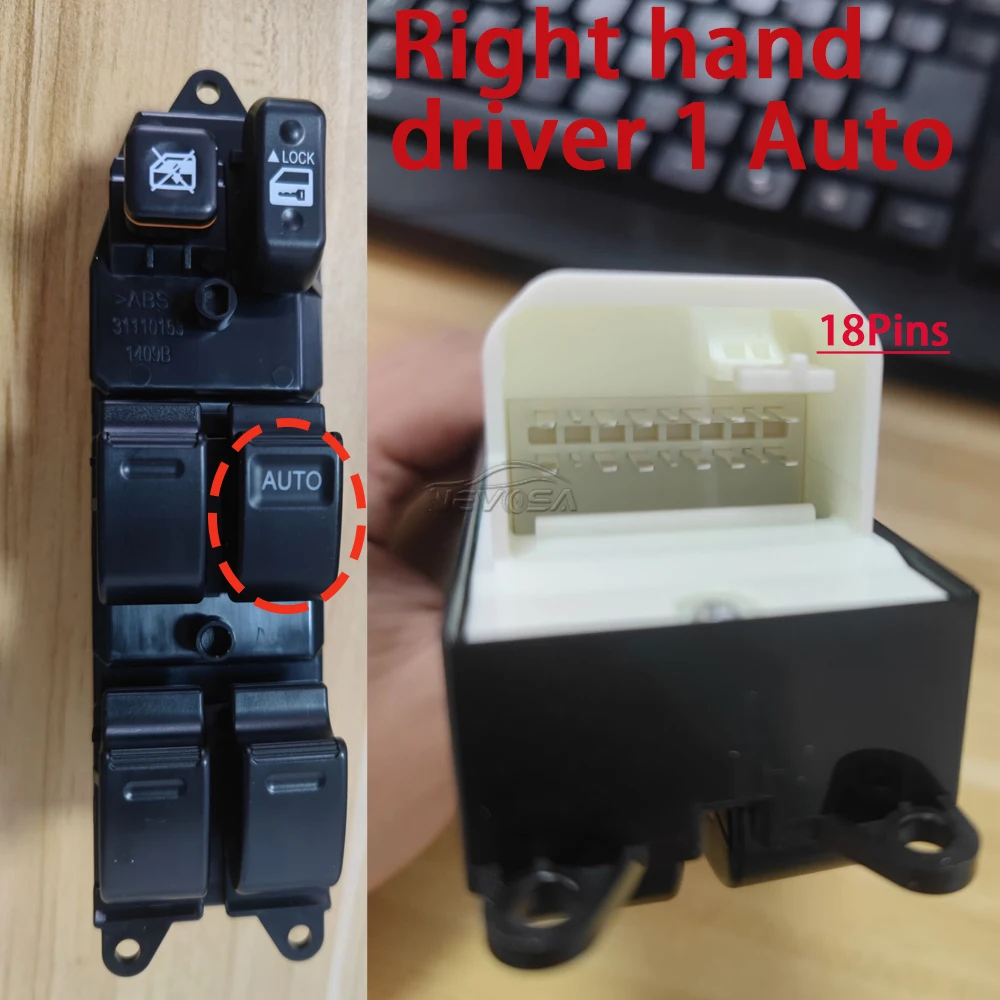 Main Driver Switch For Toyota Corolla 2003 2004-2008 NZE120 ZZE121 ZZE122 Power Window Control Button 84820-12470 84820-12480 - view 4