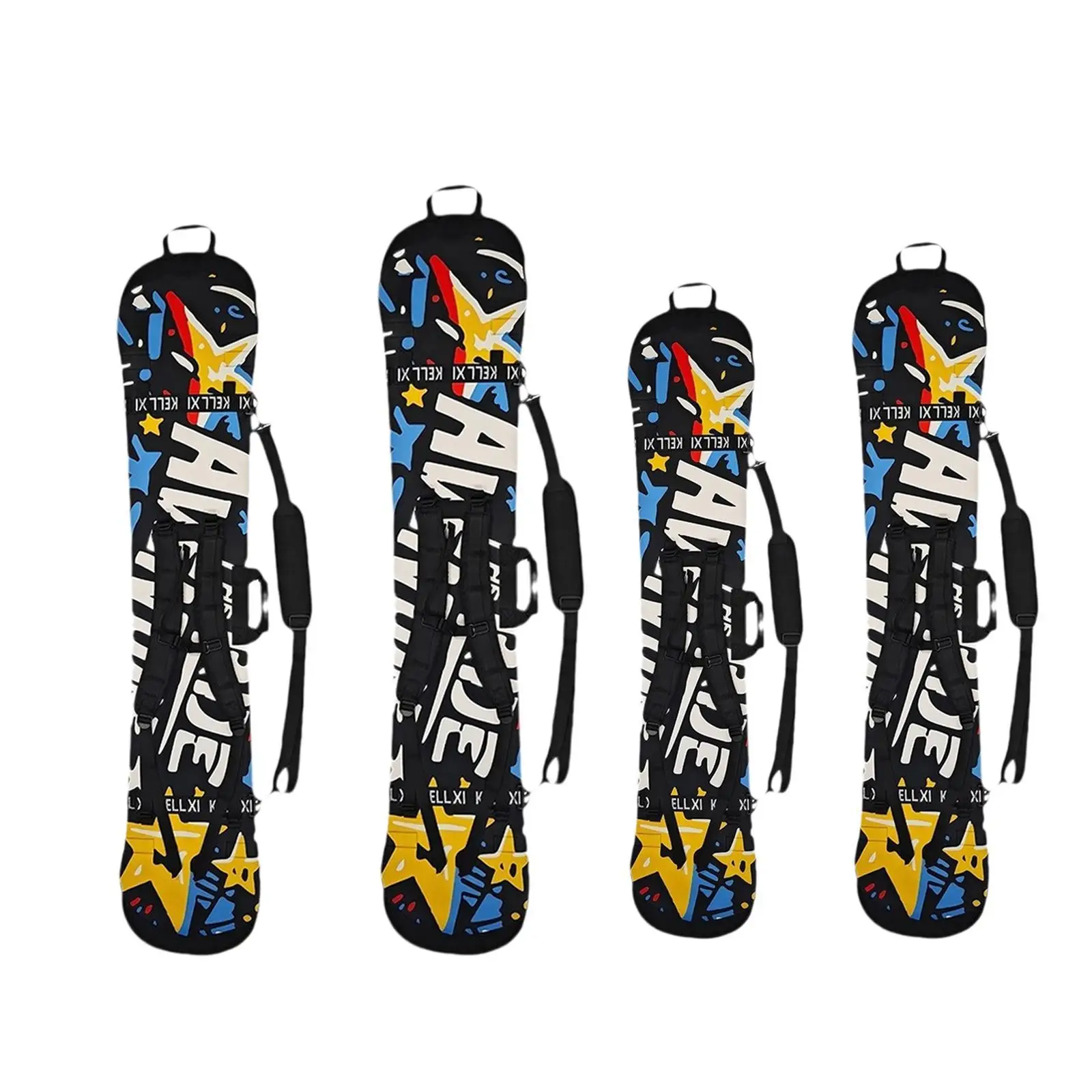 Snowboard Sleeve Bag with Shoulder Straps Carrying Bag Backpack with Binding Open with Carry Handle Snowboard Sleeve Cover Case