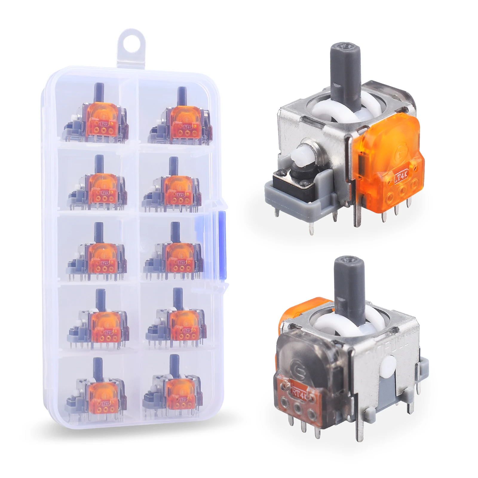 10 قطعة استبدال قاعة تأثير عصا التحكم ثلاثية الأبعاد عصا التحكم التناظرية ل PS4 PS5 Swtich Pro Xbox تحكم ThumbStick إصلاح أجزاء الوصول