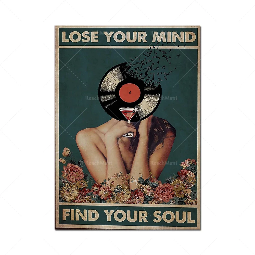 Lose your heart, find your soul, kind poster music poster and printed wall decoration retro poster wall artist home painting dec