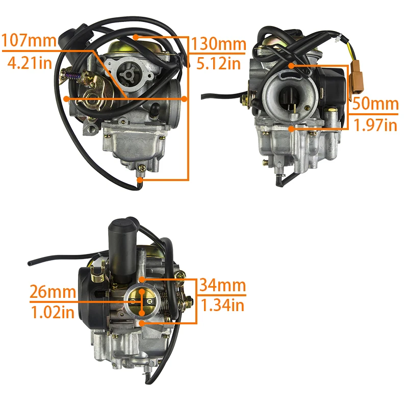 AN125 Motorcycle Carburetor  For  Burgman Suzuki ZY125 HS125T HJ125T QS125T-3 QS150T PD26 BS26 125cc 13200-37G10 Scooter