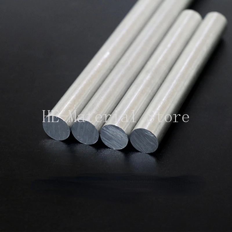 1Pcs Length 100mm 6061 Aluminum Alloy Solid Round Bar Dia 2/2.5/3/3.5/4/4.5/5/5.5/6/6.5/7/7.5/8/8.5mm Round Aluminum Rod Profile