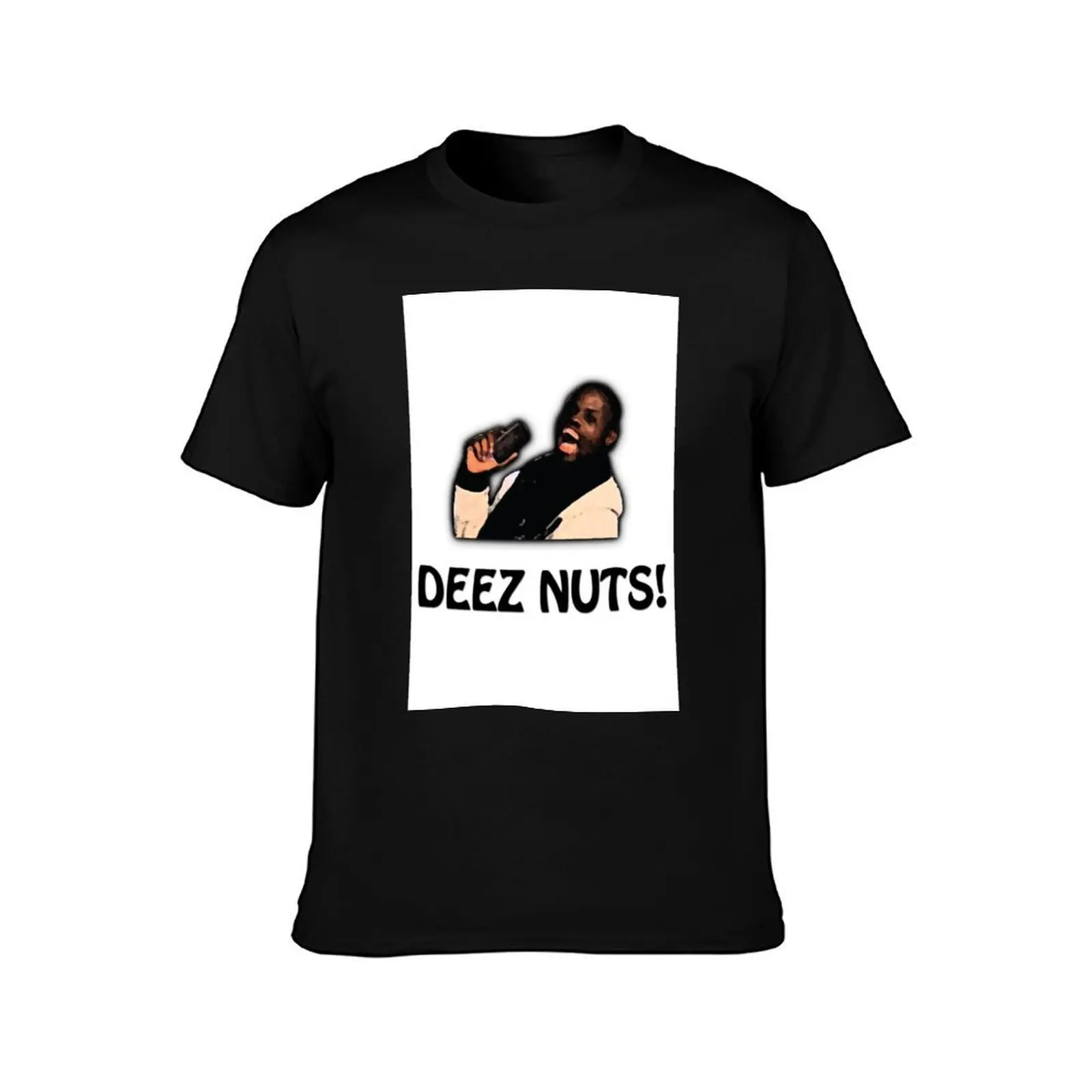 Deez Nuts! T-Shirt, Summer Casual Cotton Tee, Oversized Streetwear Tops, Vintage Graphic Print, Loose Fit Short Sleeve