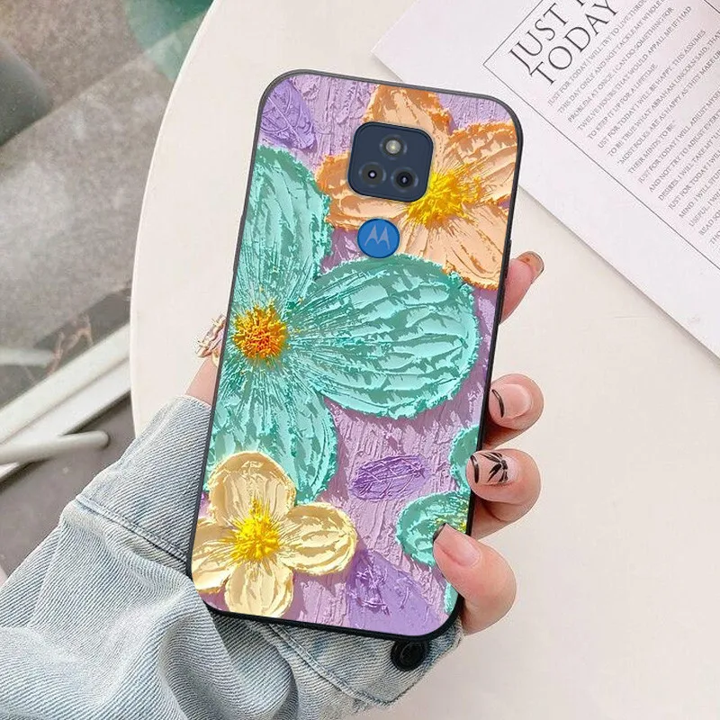 For Moto G Play 2021 Case Cover XT2093-3 Soft Silicone Case For Motorola G Play 2021 Fashion TPU Protective Back Cover Bumper