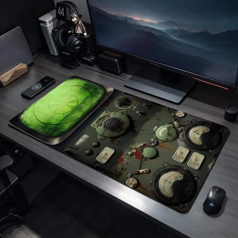 Simple Art D-Dashboard Mouse Pads Large Gaming Mousepad Desk Mat Non Slip Bottom Featuring Stitched Edges