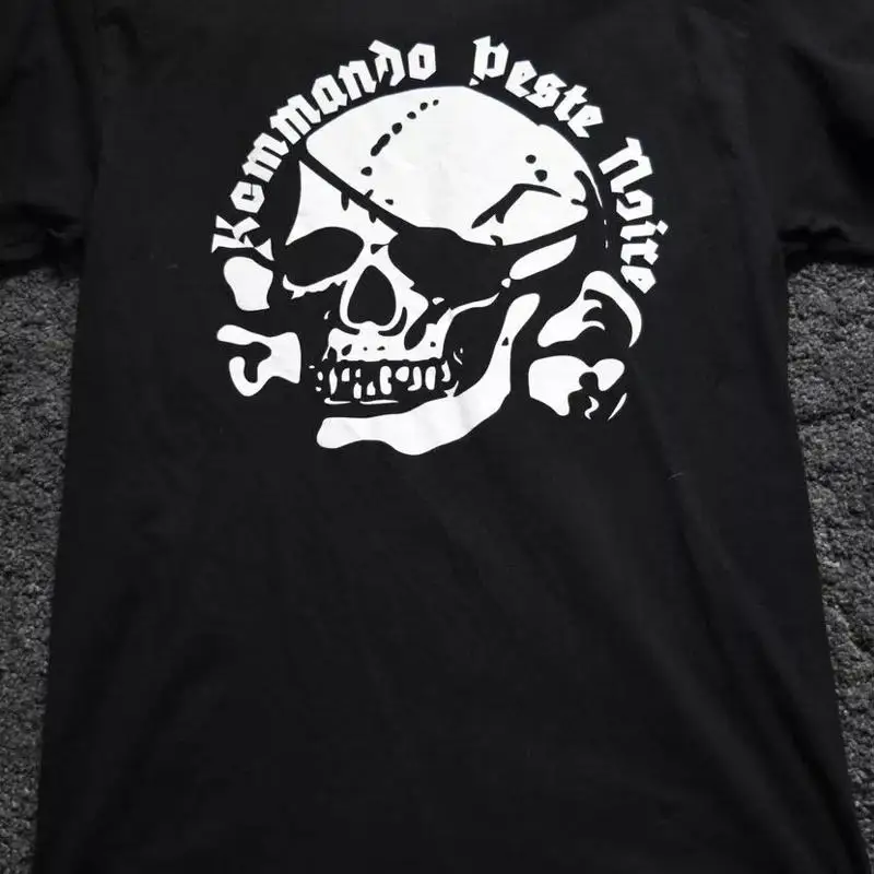 Vtg Peste Noire Band Music Tour Camiseta de algodón negra de tamaño completo
