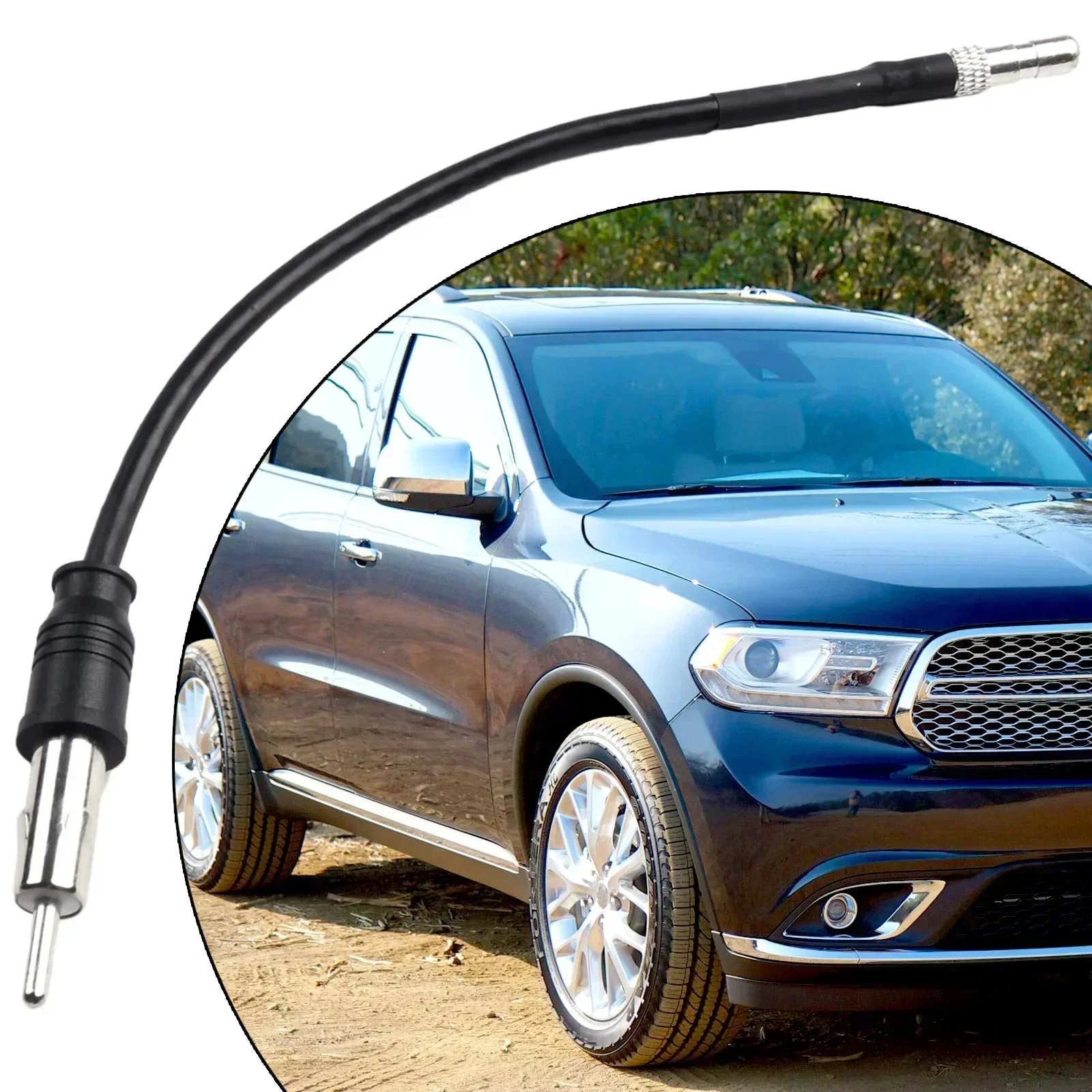 1 PCS Car Radio Stereo Antenna Adapter Black Din  Easy Install Cable Plug Stereo Radio For Chevrolet For Chrysler For Dodge