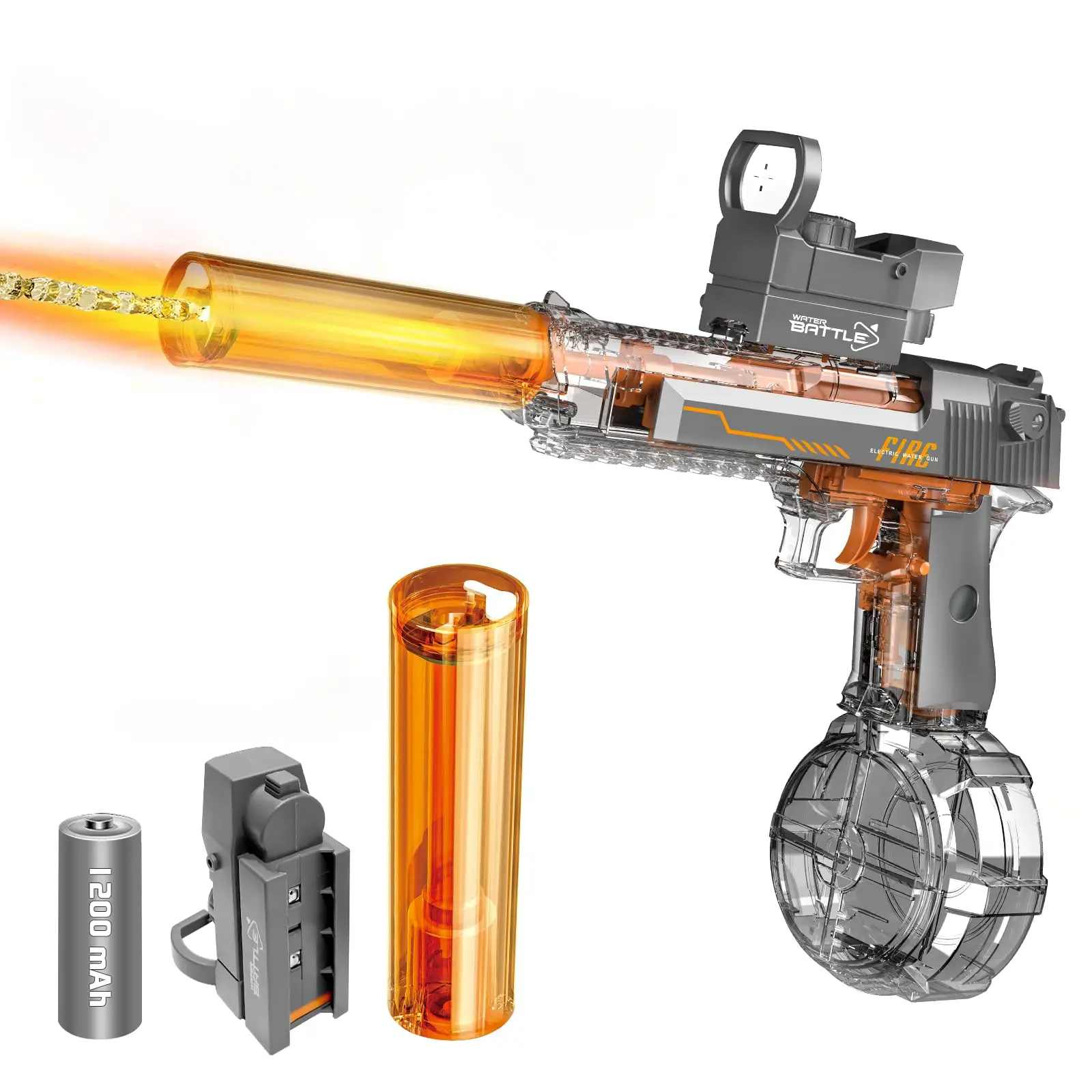 Pistola poderosa de armas de esguicho para adultos e crianças, pistola de blaster de água automática, brinquedos de verão ao ar livre para festa na praia na piscina