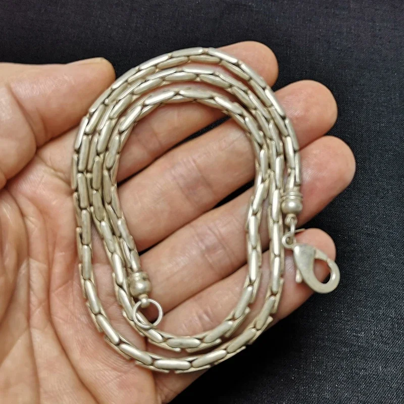 Old Chinese Tibet Silver Handmade Necklace Bracelet Gift Collection
