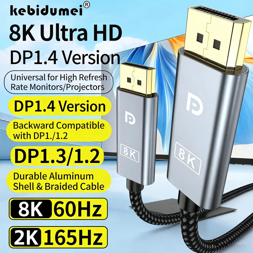 8K 60Hz Dp 1.4 Cabl…