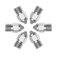 CREALITY Original 3D Printer Parts MK-ST Nozzle Kit 5pcs Set 0.25mm 0.4mm 0.6mm 0.8mm for Ender3 Series CR6 Series Ender5 Series
