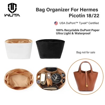 WUTA sac organisateur pour Picotin 18 22 sac à main Dupont papier sac intérieur voyage Portable épaule fourre-tout sacs insérer Support Shaper